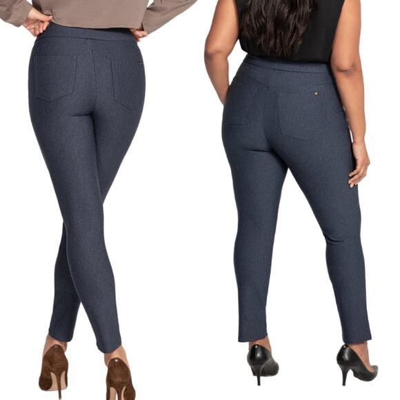 HONEYLOVE Everyready Pants in stormy blue Stretch Shapewear office NWOT Size M - Picture 3 of 12